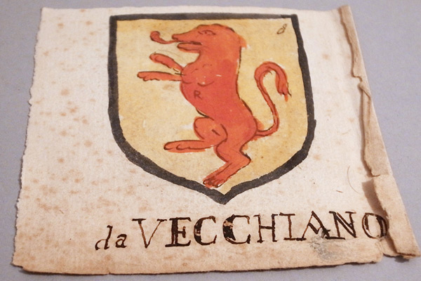 17世紀イタリアの紋章-裏ディティール
