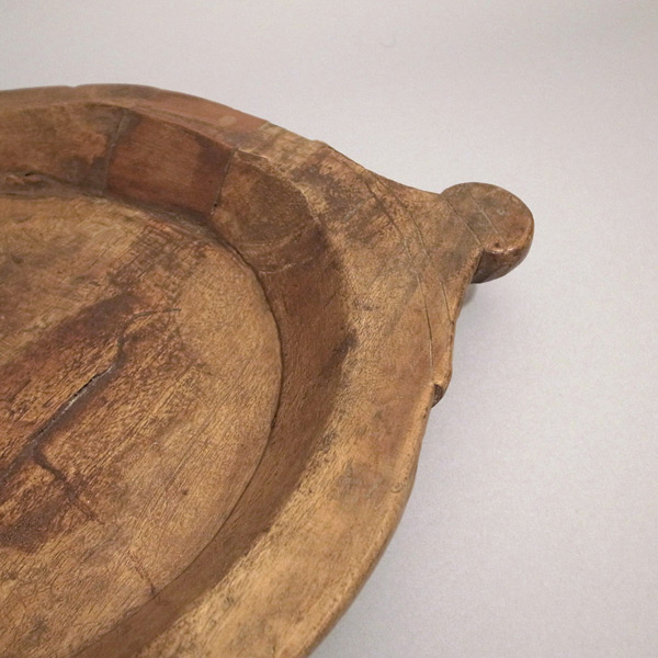 19世紀の耳付き木皿-耳のディティール2