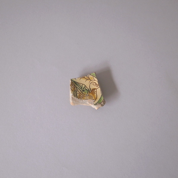 15-16世紀 三彩マヨリカ陶片 その2-全体