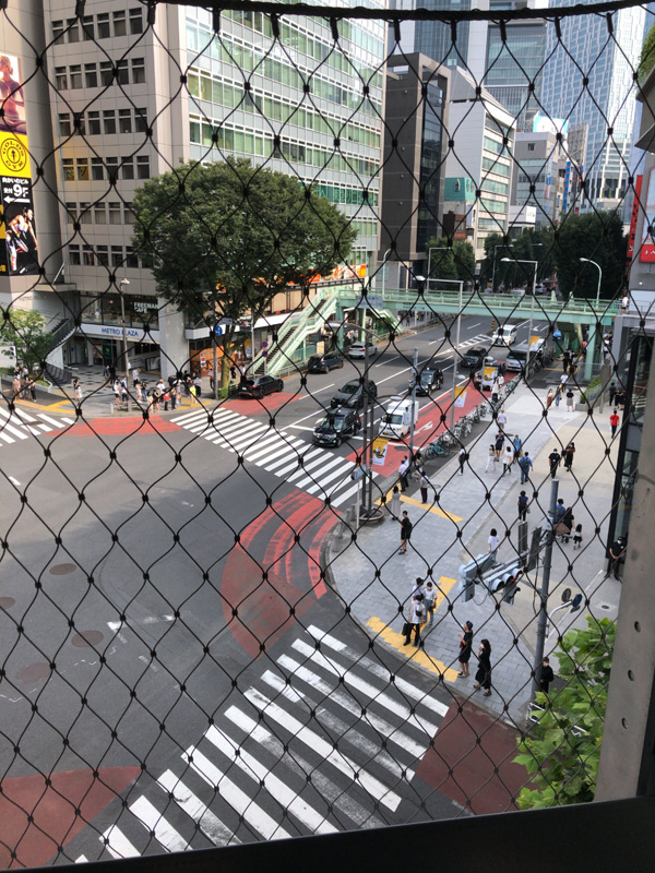MIYASHITA PARK宮下公園-中から渋谷の眺め