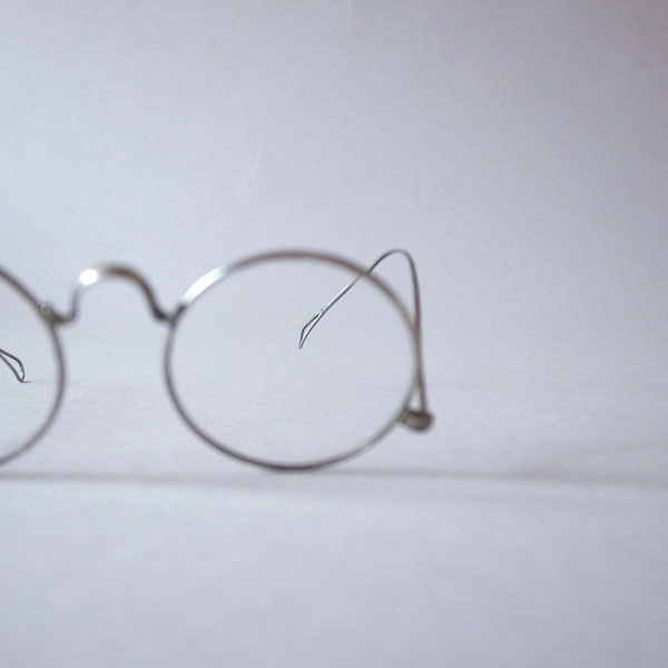 20世紀の丸眼鏡-レンズ詳細