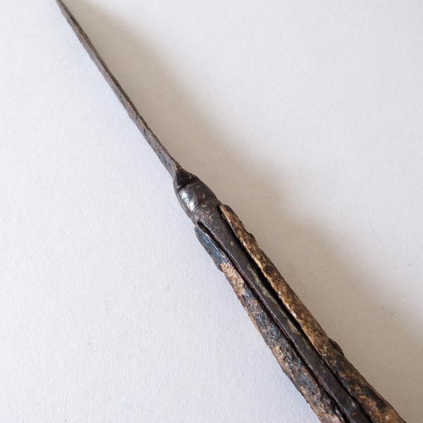 17世紀ナイフ-ハンドルと金属部分